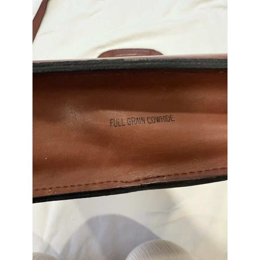 Samsonite Brown Leather Messenger Bag Laptop w/ Shoulder Strap 19” X 13”